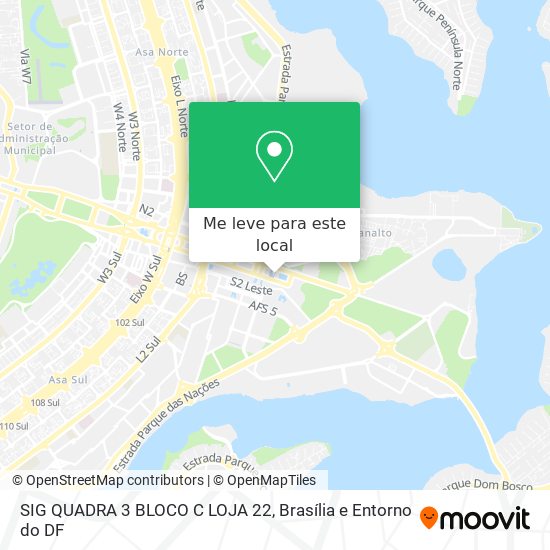 SIG QUADRA 3 BLOCO C LOJA 22 mapa