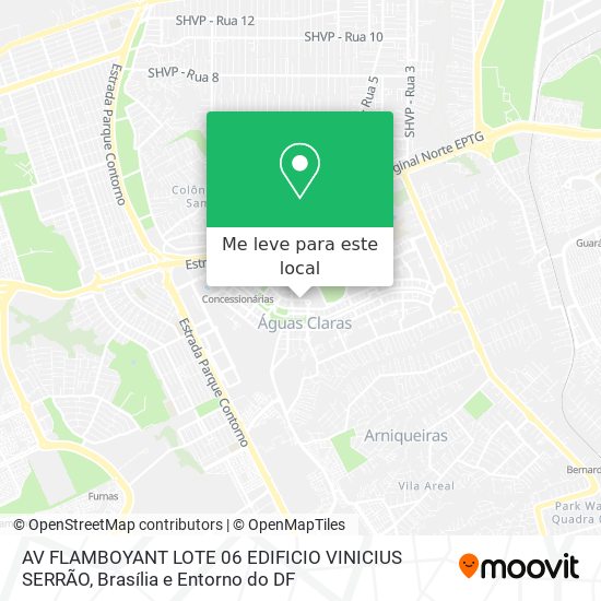 AV FLAMBOYANT LOTE 06 EDIFICIO VINICIUS SERRÃO mapa