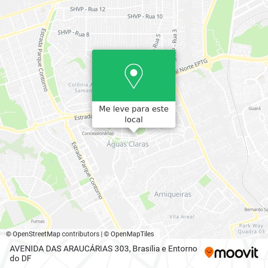 AVENIDA DAS ARAUCÁRIAS 303 mapa