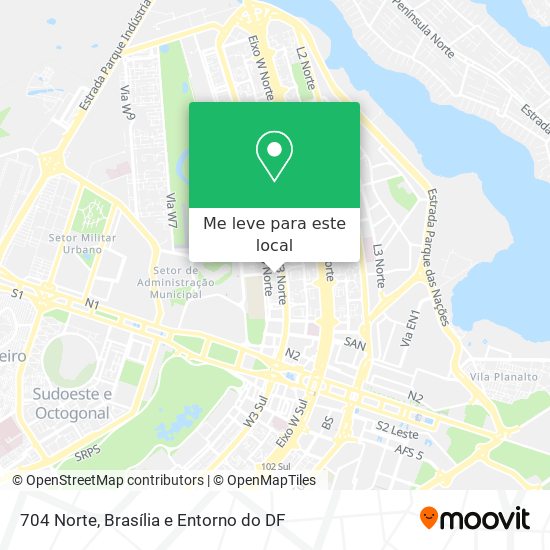 704 Norte mapa
