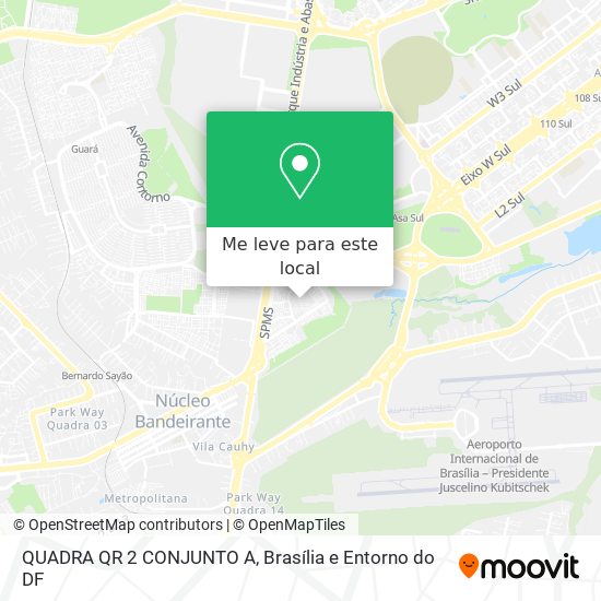 QUADRA QR 2 CONJUNTO A mapa