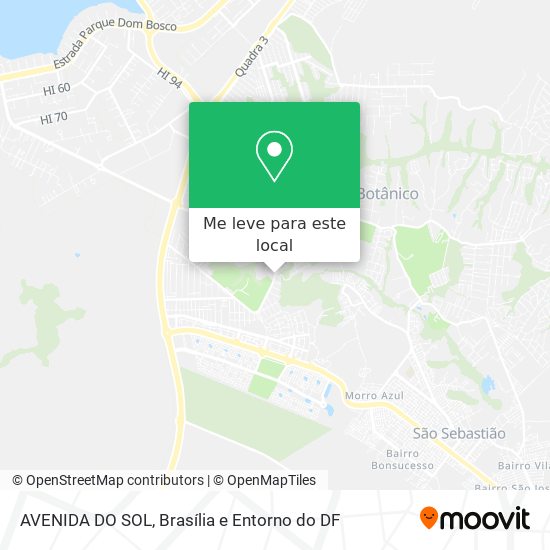 AVENIDA DO SOL mapa