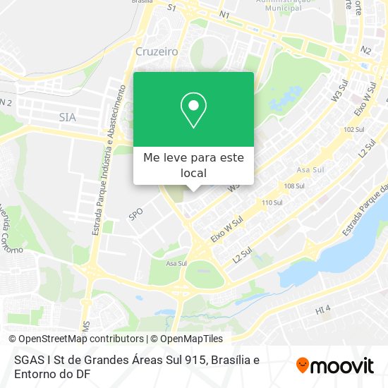 SGAS I St  de Grandes Áreas Sul 915 mapa