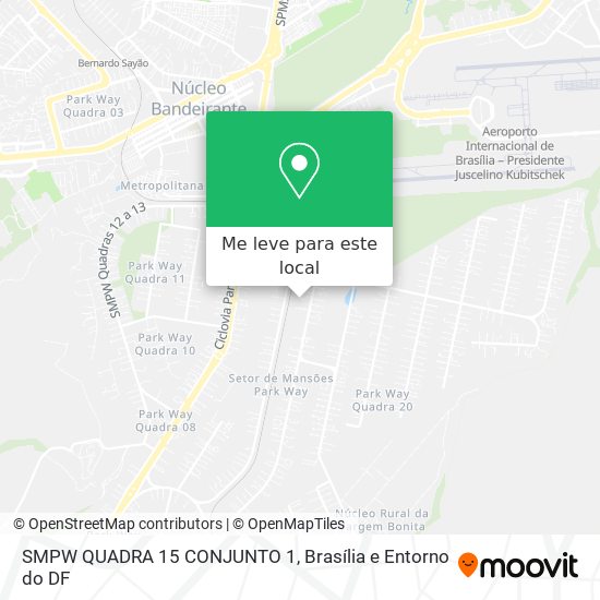 SMPW QUADRA 15 CONJUNTO 1 mapa