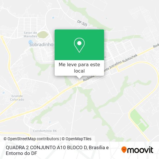QUADRA 2 CONJUNTO A10 BLOCO D mapa