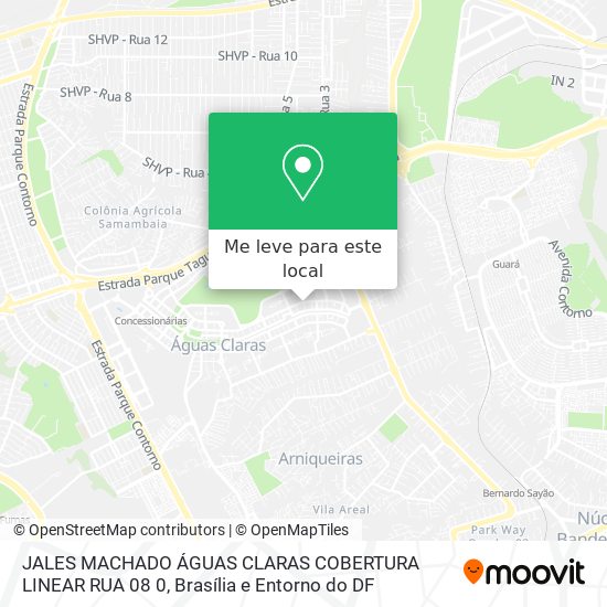 JALES MACHADO ÁGUAS CLARAS   COBERTURA LINEAR   RUA 08 0 mapa