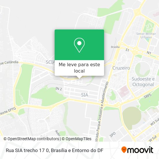 Rua SIA trecho 17 0 mapa