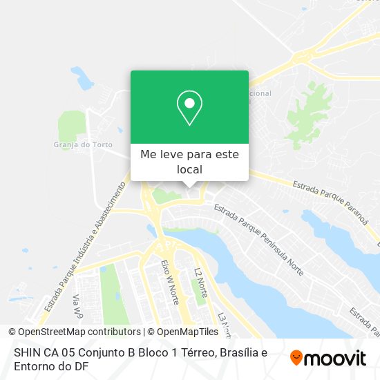 SHIN CA 05  Conjunto B  Bloco 1  Térreo mapa