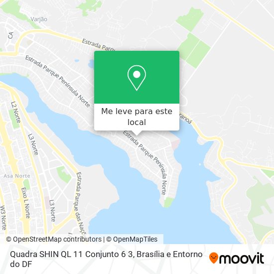 Quadra SHIN QL 11 Conjunto 6 3 mapa