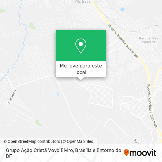 Grupo Ação Cristã Vovô Elviro mapa