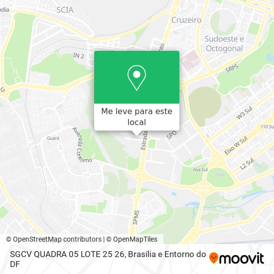 SGCV QUADRA 05 LOTE 25 26 mapa