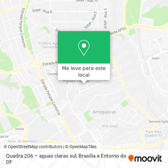Quadra 206 – aguas claras sul mapa