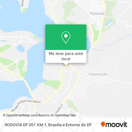 RODOVIA DF 001 KM 1 mapa