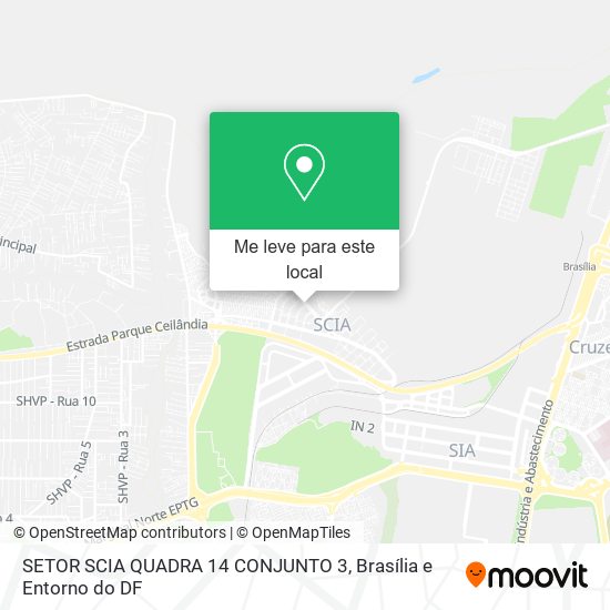 SETOR SCIA QUADRA 14 CONJUNTO 3 mapa