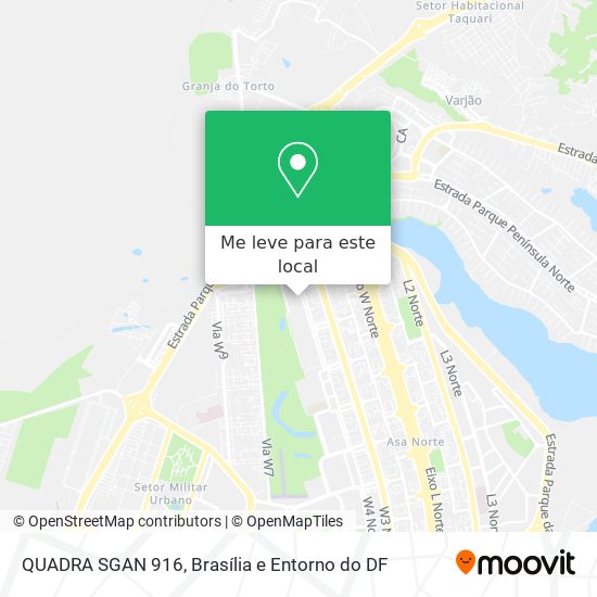 QUADRA SGAN 916 mapa