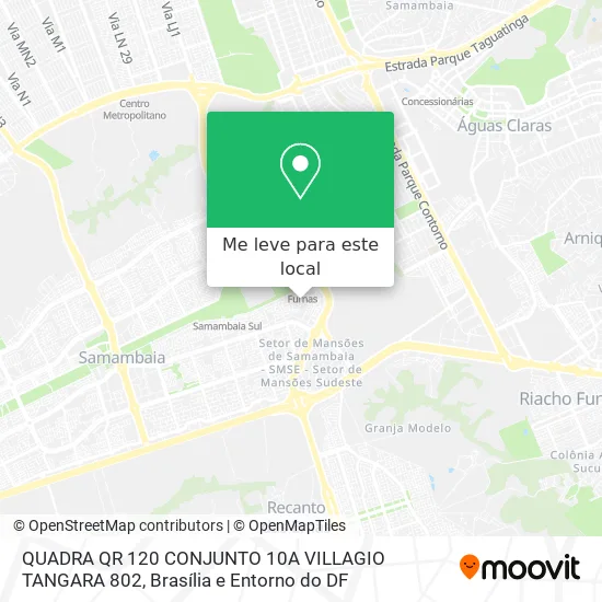 QUADRA QR 120 CONJUNTO 10A VILLAGIO TANGARA 802 mapa