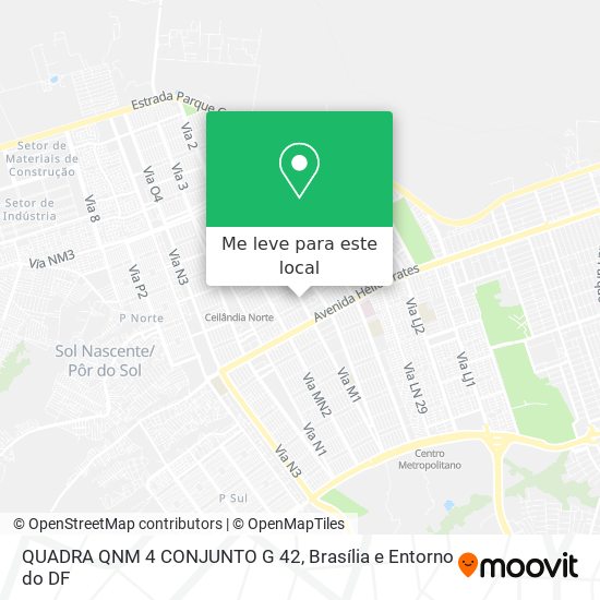 QUADRA QNM 4 CONJUNTO G 42 mapa