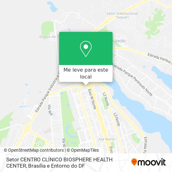 Setor CENTRO CLÍNICO BIOSPHERE HEALTH CENTER mapa