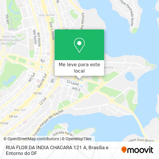 RUA FLOR DA INDIA CHACARA 121 A mapa