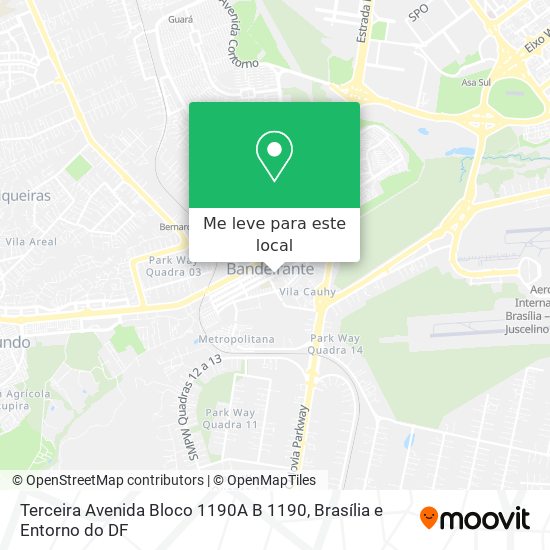 Terceira Avenida Bloco 1190A B 1190 mapa