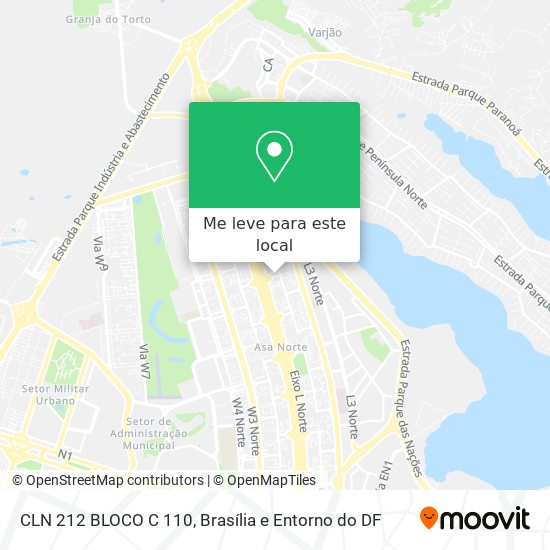 CLN 212 BLOCO C 110 mapa