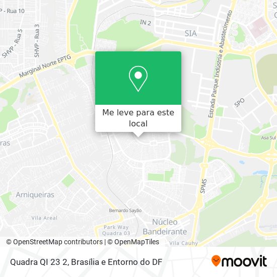 Quadra QI 23 2 mapa