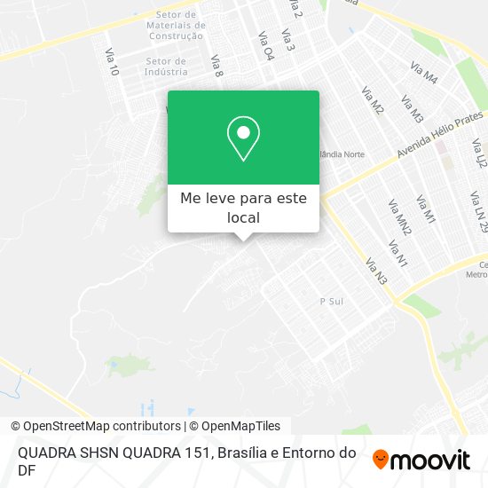 QUADRA SHSN QUADRA 151 mapa