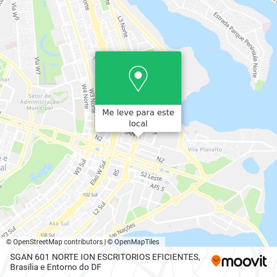 SGAN 601 NORTE    ION ESCRITORIOS EFICIENTES mapa
