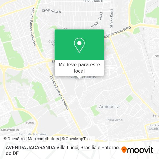 AVENIDA JACARANDA Villa Lucci mapa
