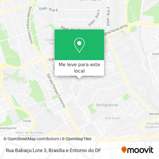 Rua Babaçu Lote 3 mapa