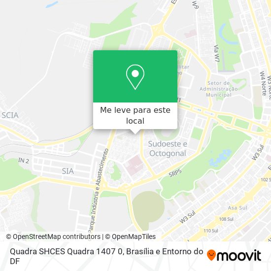 Quadra SHCES Quadra 1407 0 mapa