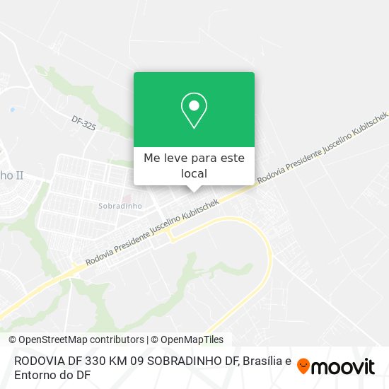 RODOVIA DF 330 KM 09 SOBRADINHO   DF mapa