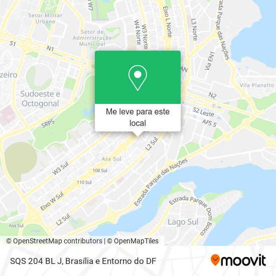 SQS 204 BL J mapa