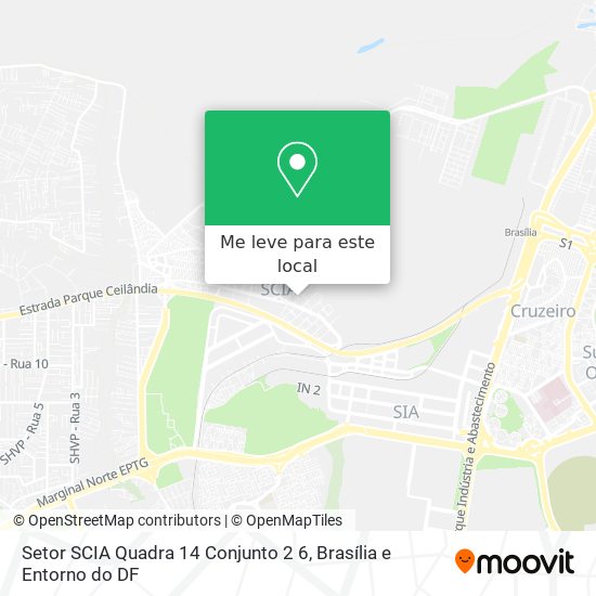 Setor SCIA Quadra 14 Conjunto 2 6 mapa