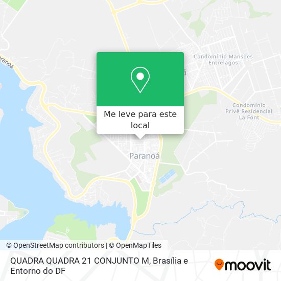 QUADRA QUADRA 21 CONJUNTO M mapa