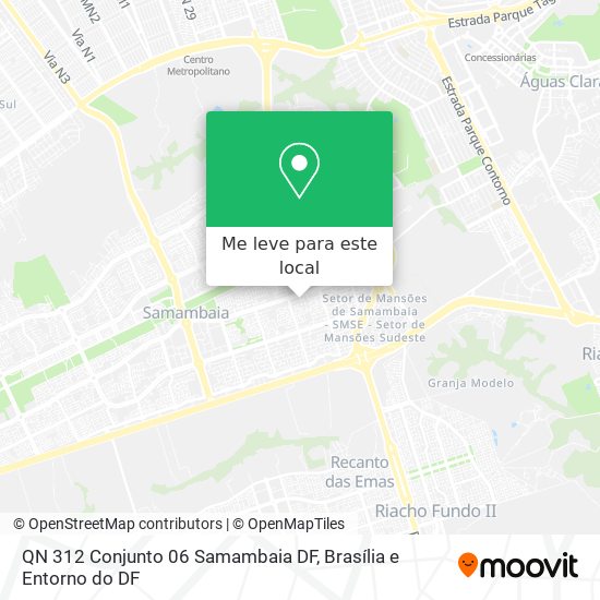 QN 312  Conjunto 06  Samambaia DF mapa