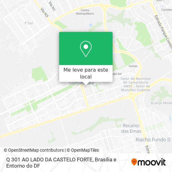 Q 301 AO LADO DA CASTELO FORTE mapa