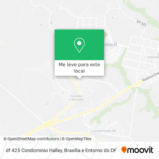 df 425 Condomínio Halley mapa