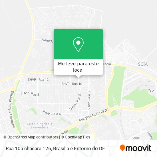 Rua 10a chacara 126 mapa