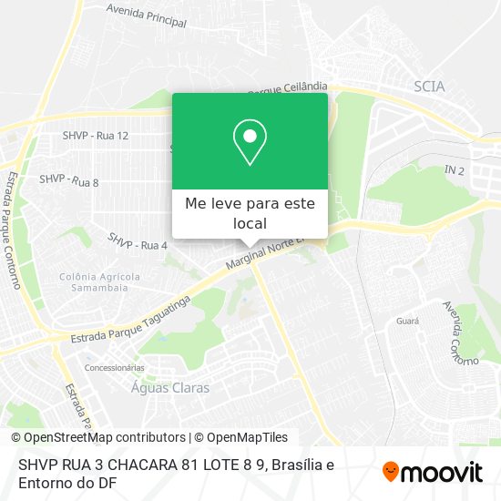 SHVP RUA 3 CHACARA 81 LOTE 8 9 mapa