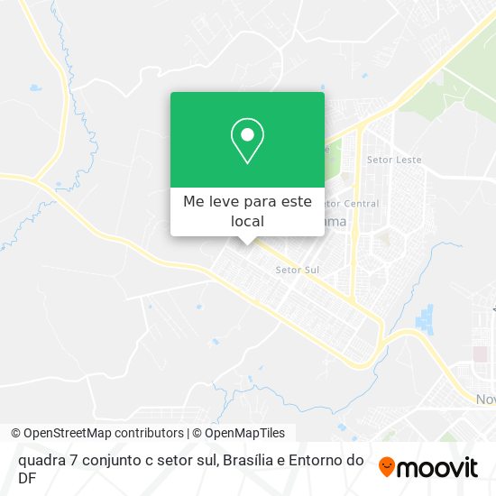 quadra 7 conjunto c setor sul mapa