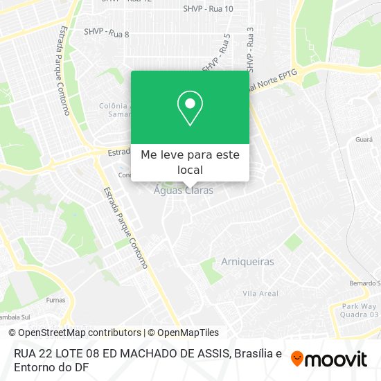 RUA 22 LOTE 08 ED MACHADO DE ASSIS mapa