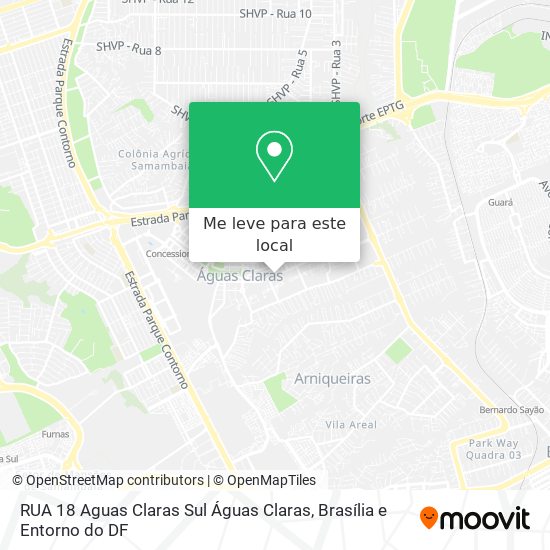 RUA 18  Aguas Claras Sul  Águas Claras mapa