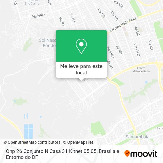 Qnp 26 Conjunto N Casa 31 Kitnet 05 05 mapa