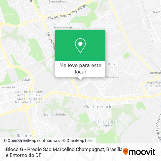 Bloco G - Prédio São Marcelino Champagnat mapa