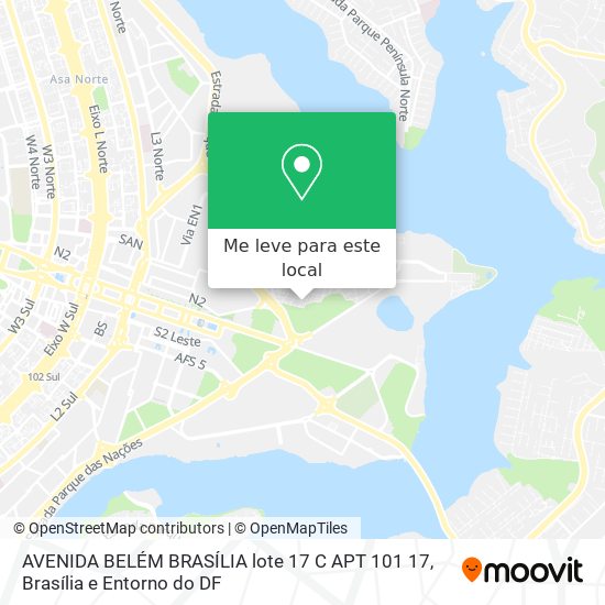 AVENIDA BELÉM BRASÍLIA  lote 17 C APT 101 17 mapa