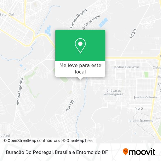 Buracão Do Pedregal mapa