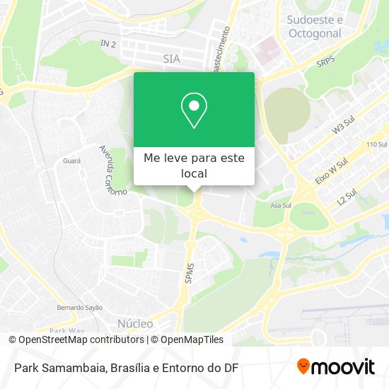 Park Samambaia mapa