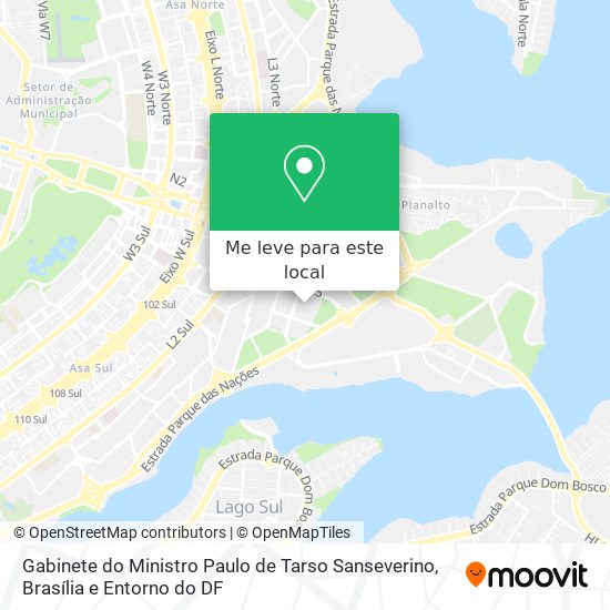 Gabinete do Ministro Paulo de Tarso Sanseverino mapa