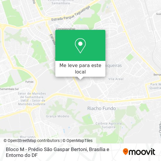 Bloco M - Prédio São Gaspar Bertoni mapa